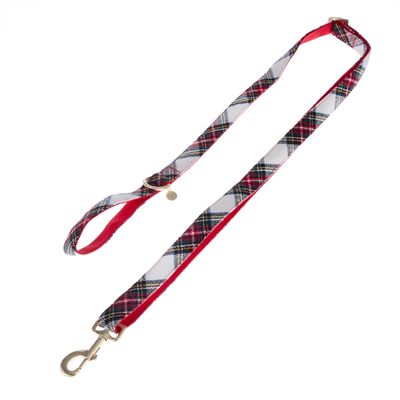 Nomad Tales Tartan Collar, Lead, Poop Bag Dispenser & Scrunchie Set Collar Size L: 42 - 66 cm Neck Circumference