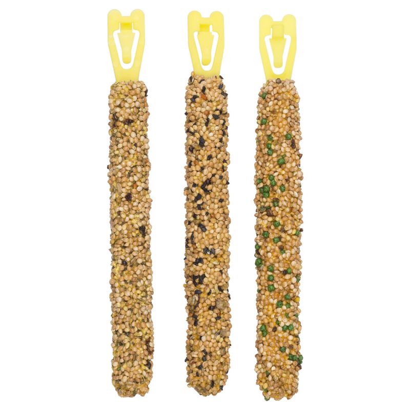 Vitakraft Budgies Crackers Trio-Mix 3 Sticks: Sesame Seeds/Herbs/Kiwi