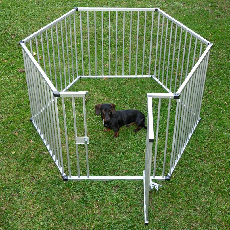 Aluminium Puppy Playpen 6 Fencing Units 80 x 80cm (W x H)