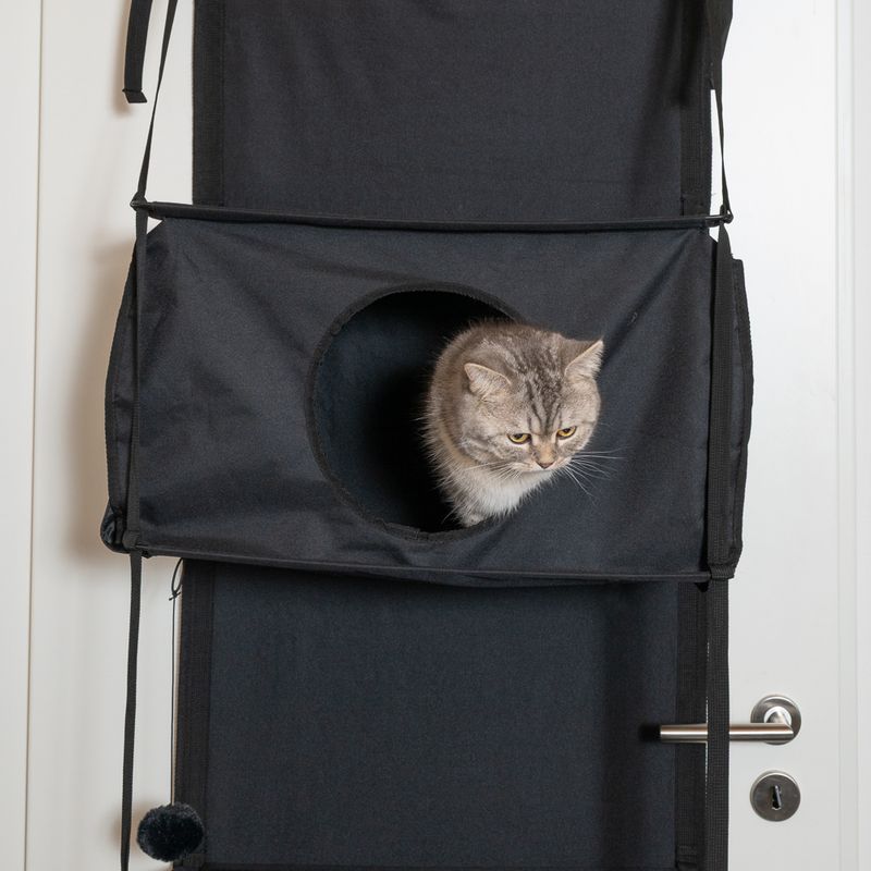 zooplus Basics Door Cat Tree Black
