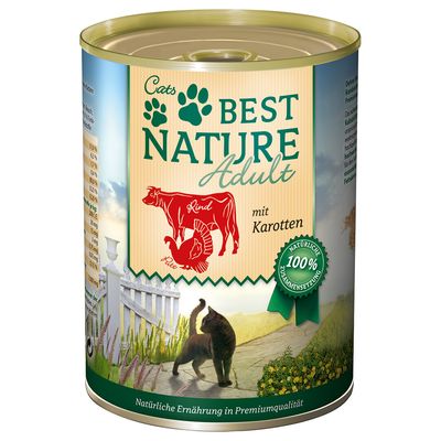 Best Nature Adult Cat Saver Pack 12 x 400g Poultry & Liver
