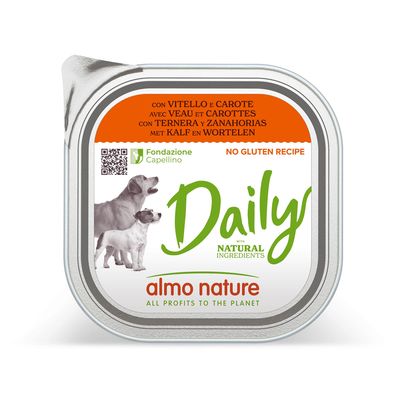 Almo Nature Daily 9 x 300g With Veal & Carrots