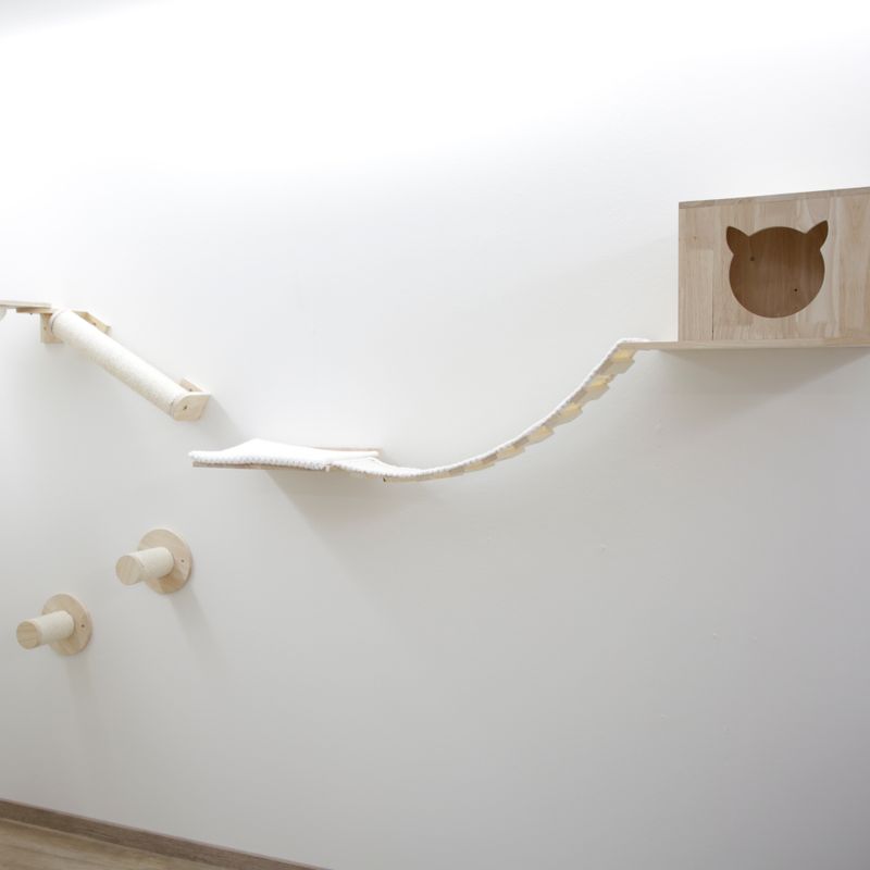 Kerbl Pet Anden Climbing Wall for Cats Set of 7