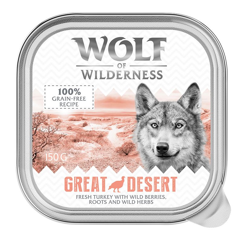 Wolf of Wilderness Adult 6 x 150g Mixed Pack (3 Varieties)