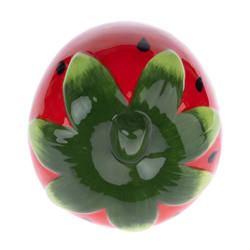 TIAKI Strawberry Ceramic House for Hamsters & Mice 15 x 12 x 12 cm (L x W x H)