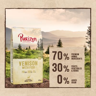 Purizon Adult Grain-Free Venison with Fish 400g