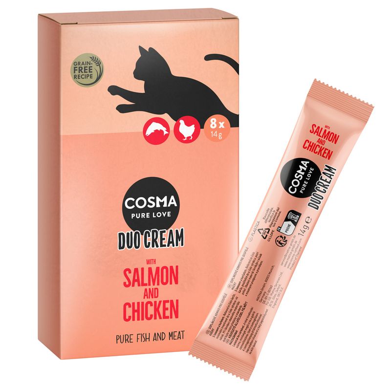 Cosma DUO Cream Treats 8 x 14g Duck & Chicken