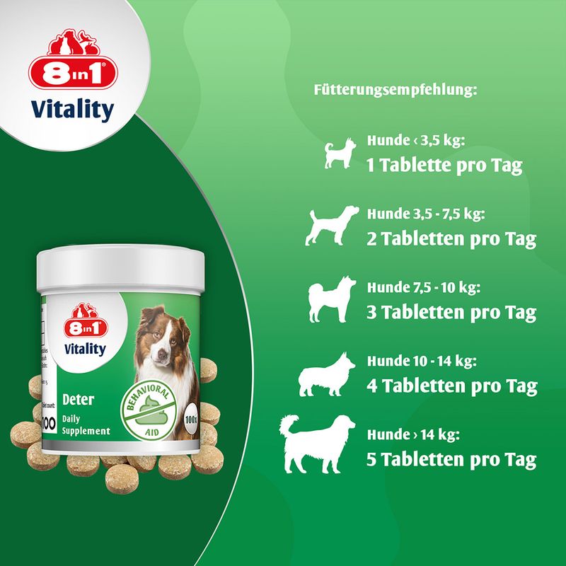 8in1 Vitality Weaning Tablets 100 Tablets (43g)