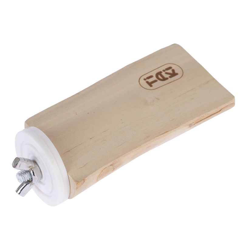 TIAKI Java Wood Bird Perch – Flat Size S: 4-5 x 10cm (diameter x L)