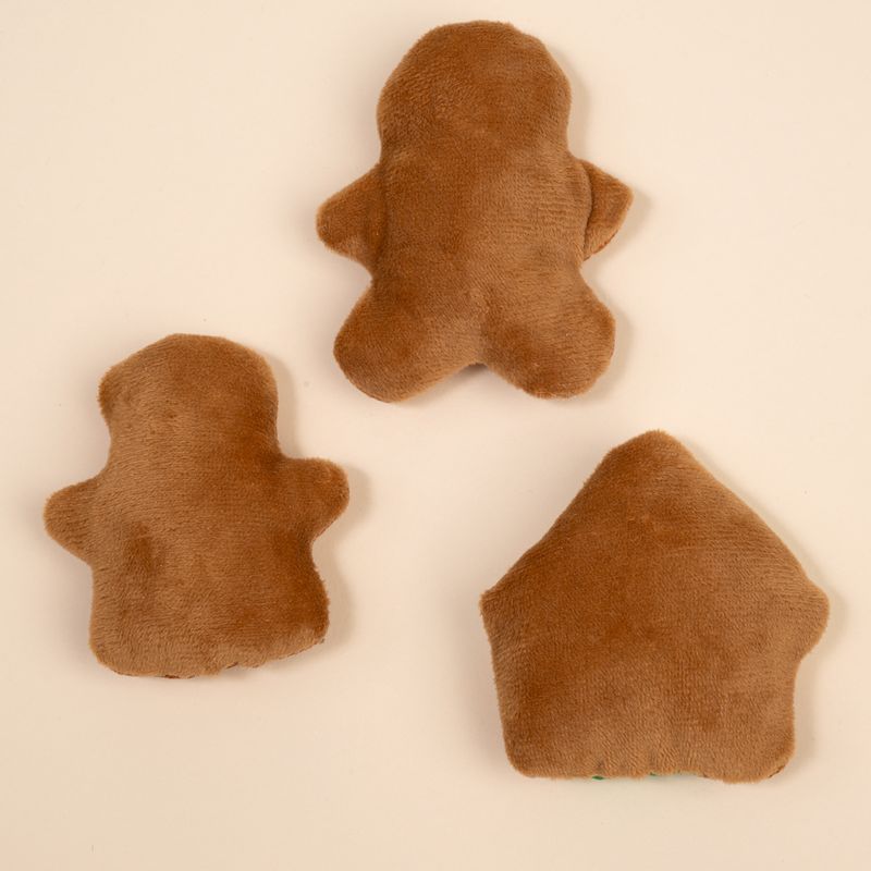 TIAKI Gingerbread Family Cat Toy Set Set of 3