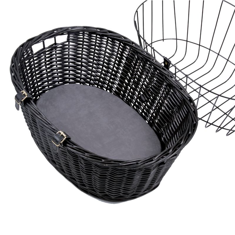 Trixie Bicycle Basket - Black 50 x 35 x 41 cm (L x W x H)