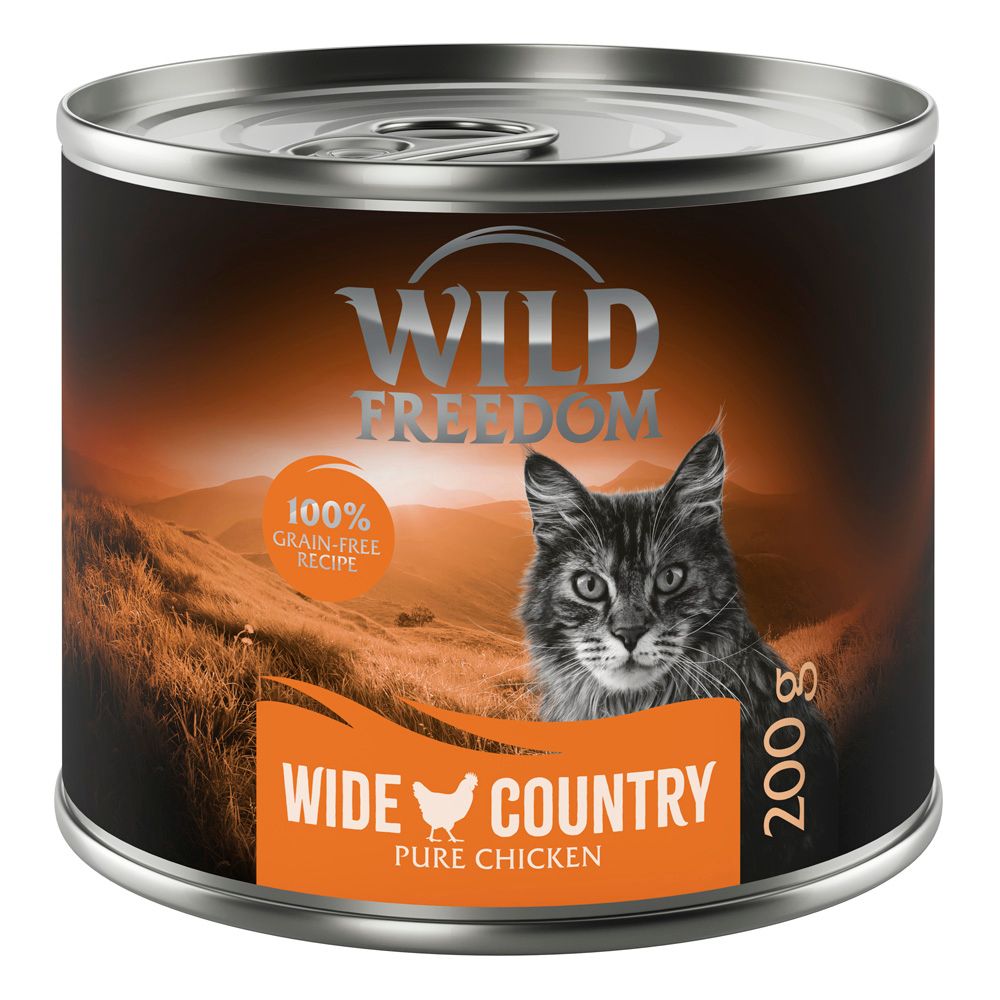 Wild Freedom Adult 6 x 200g Mixed Pack I - Grain-Free (Chicken, Pollock, Lamb, Rabbit, Game)