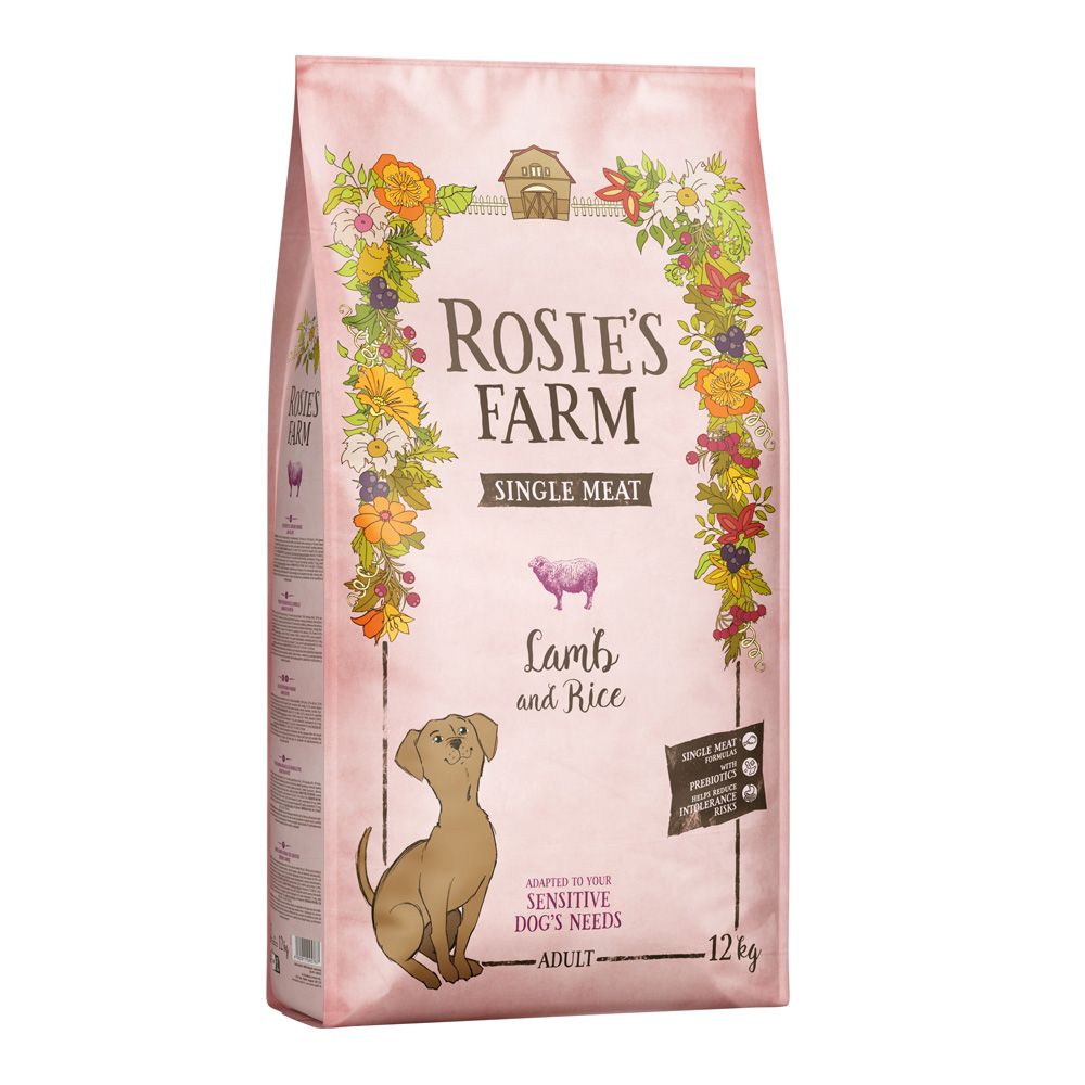 Rosie's Farm Single Meat Adult Lamb with Rice 1kg