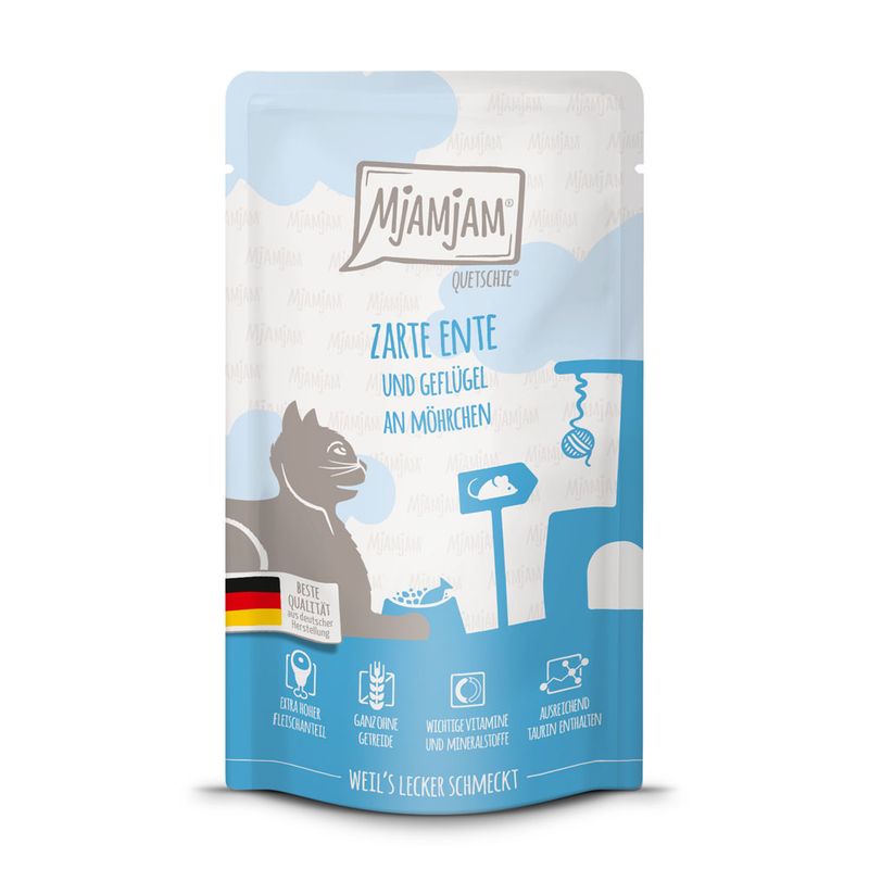 MjAMjAM Squeezy Pouches Saver Pack 24 x 125g Good Turkey with Steamed Squash