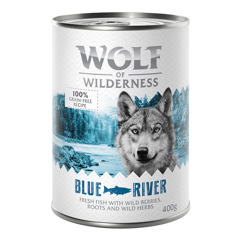Wolf of Wilderness Adult Single Protein 6 x 400g Mixed Pack 1 (3 Varieties)