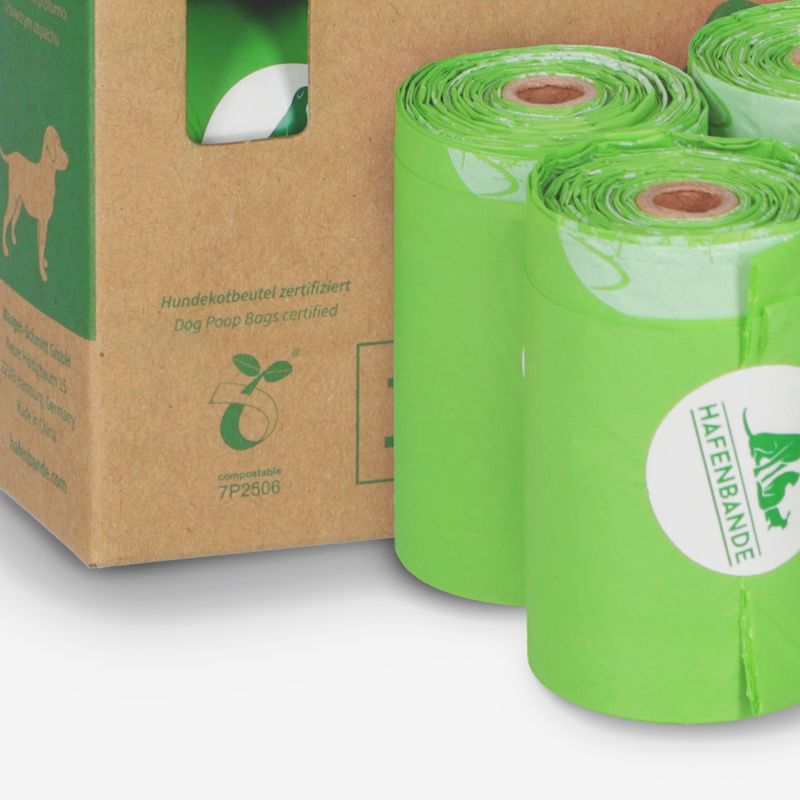 HAFENBANDE Compostable Poop Bags 8 Rolls of 15 Bags