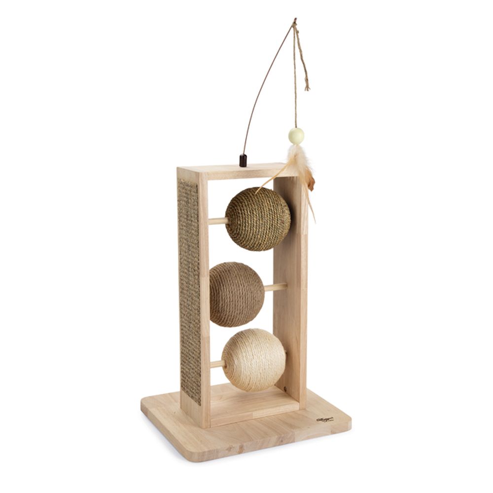 Designed by Lotte Wooden Lomax Scratching Ball 34.5 x 29.5 x 50cm (L x W x H)
