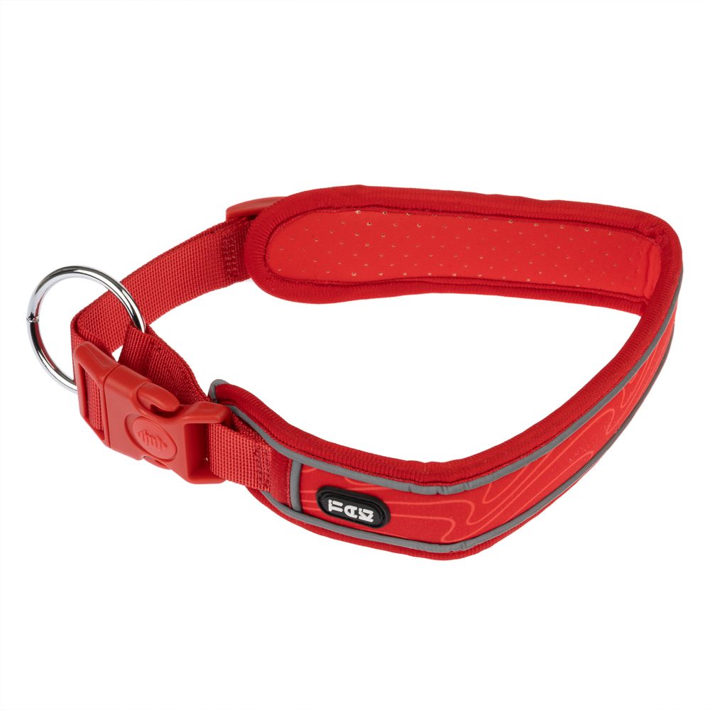 TIAKI Collar Soft & Safe, red Size M: 45 - 55 cm neck circumference, W 40 mm