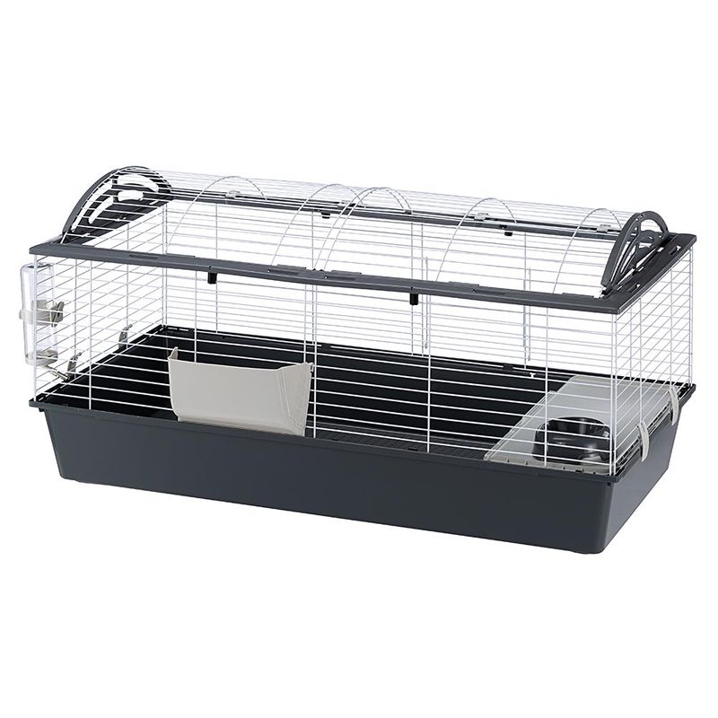 Ferplast Casita 120 Rabbit Cage Grey: 119 x 58 x 61 cm (L x W x H)