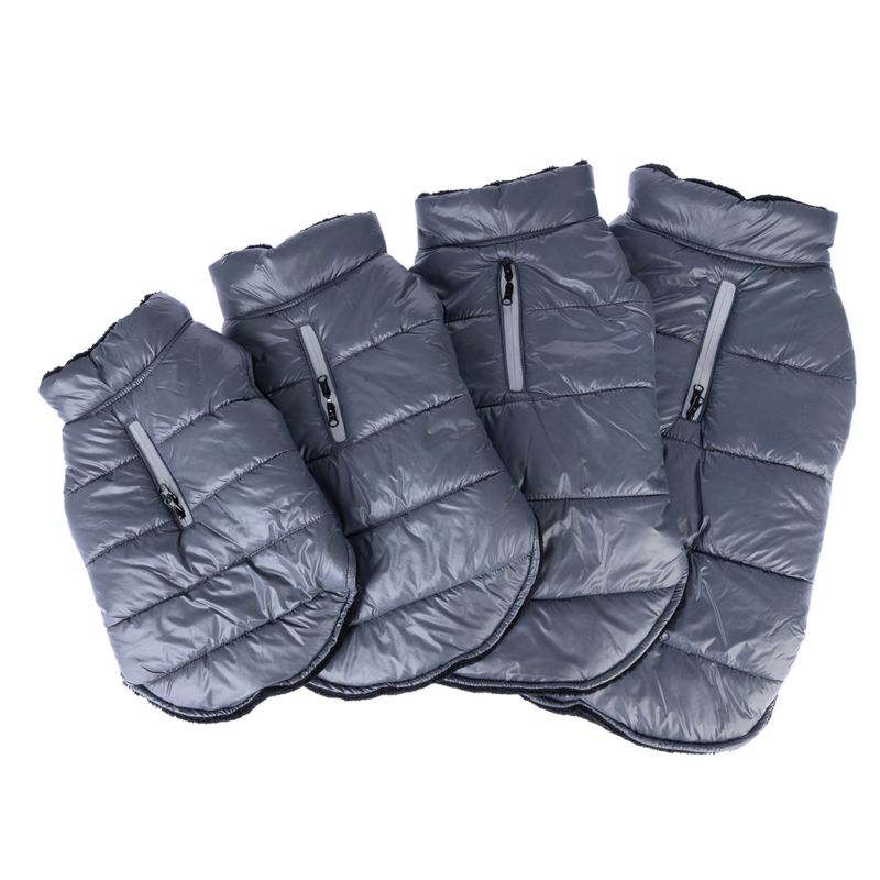 zooplus Basics Dog Coat with Reflective Zip approx. Back Length 30cm