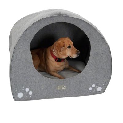 Igloo Dog Den - Grey 71 x 54 x 57 cm (L x W x H)