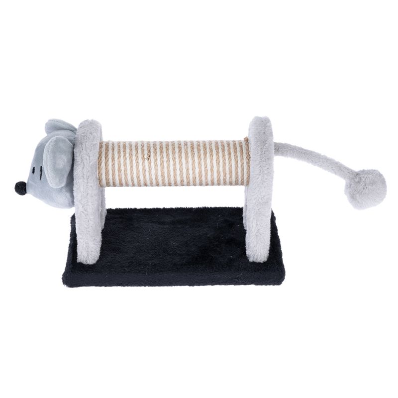 TIAKI mouse scratching post for cats grey / black