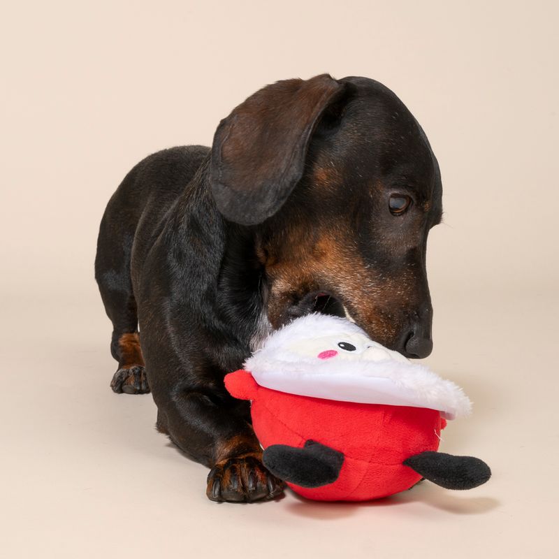 TIAKI Santa Round Plush Toy 20 x 14 x 9 cm (L x W x H)