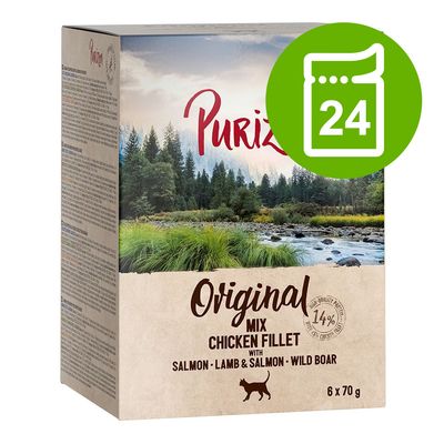 Purizon Adult Grain-Free Saver Pack 24 x 70g Mixed Pack (3 varieties)