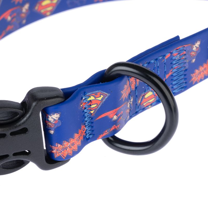 DC Superman Collar - Blue Size S: Neck Circumference 25 - 36 cm, Width 20mm