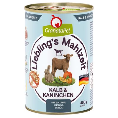 GranataPet Liebling's Mealtime Saver Pack 24 x 400g Angus beef & squash