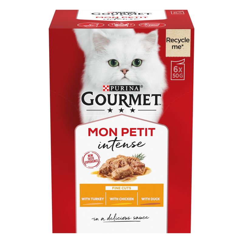 Gourmet Mon Petit 6 x 50g Tuna, Salmon, Trout