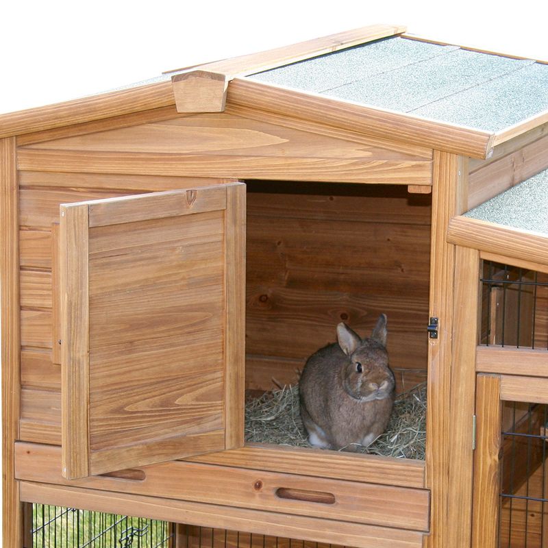 Kerbl Pet Small Animal Hutch Fortuna Incl. Outdoor Enclosure 220 x 115 x 75cm (L x W x H)