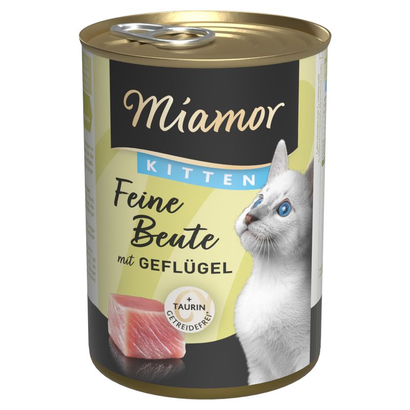 Miamor Feine Beute Kitten Saver Pack 12 x 400g Poultry