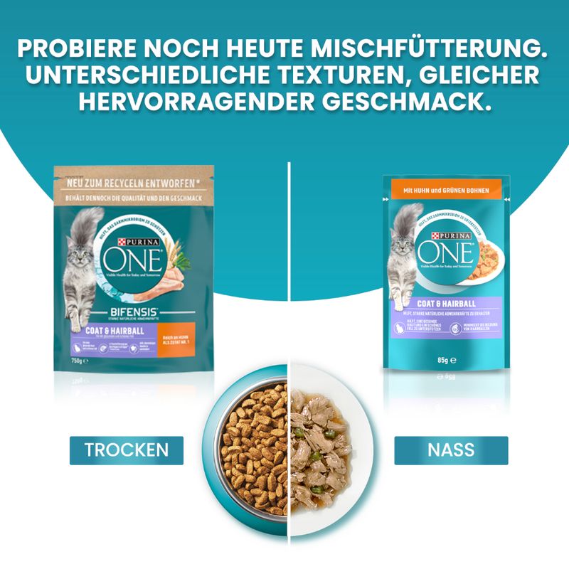 PURINA ONE Coat & Hairball 1.4 kg