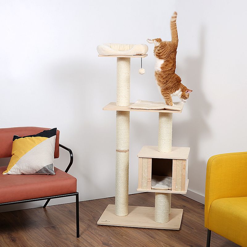 Natural Paradise Nolana Scratching Tree Cream