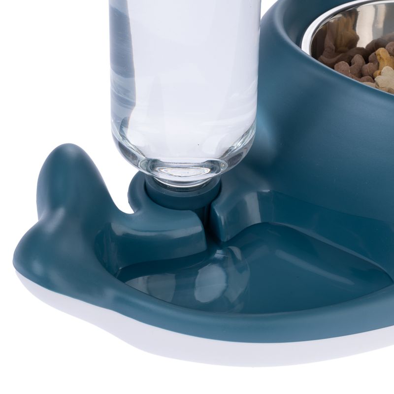 TIAKI Small Whale Food and Water Dispenser 350ml Food & 500ml Water