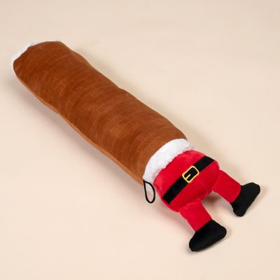 TIAKI Santa's Chimney Plush Dog Toy approx. 48 x 11 x 8 cm (L x W x H)