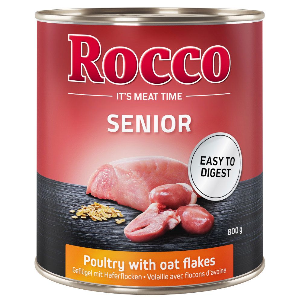 Rocco Senior 6 x 800g Poultry with Oat Flakes