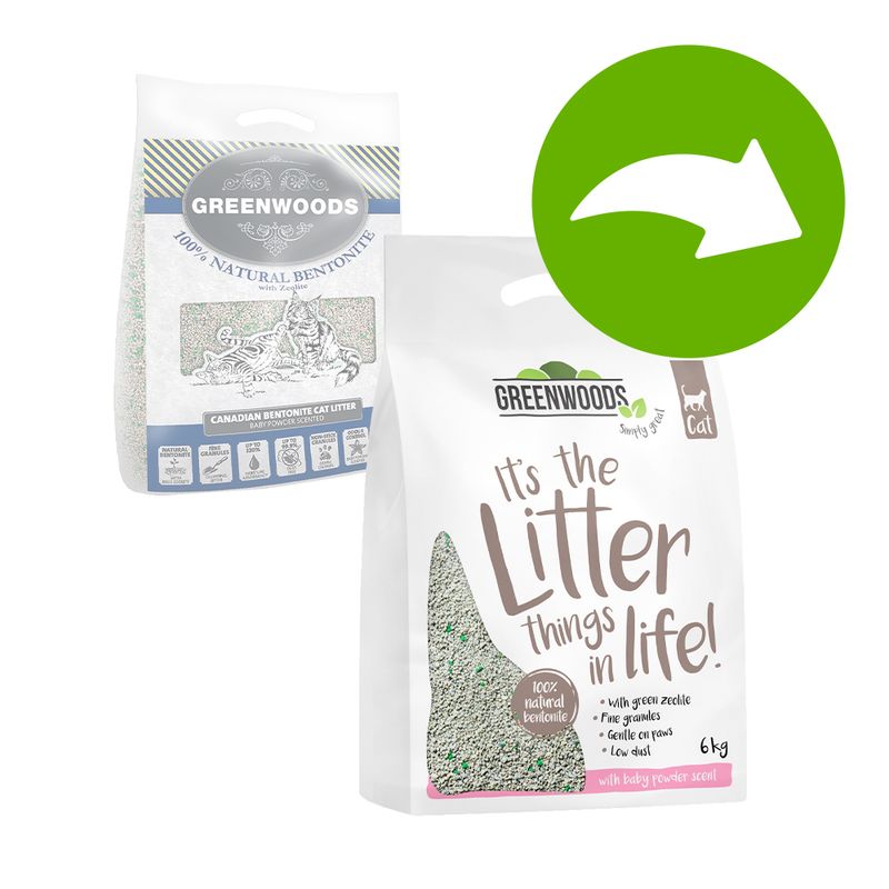 Greenwoods Natural Clay Clumping Cat Litter 6kg