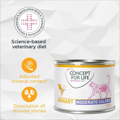 Concept for Life Veterinary Diet Urinary Moderate Calorie Chicken 6 x 200g