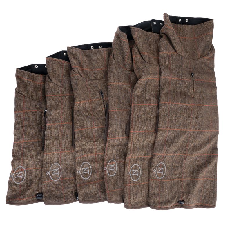 Nomad Tales Bloom Tartan Dog Coat Back length: approx. 35cm