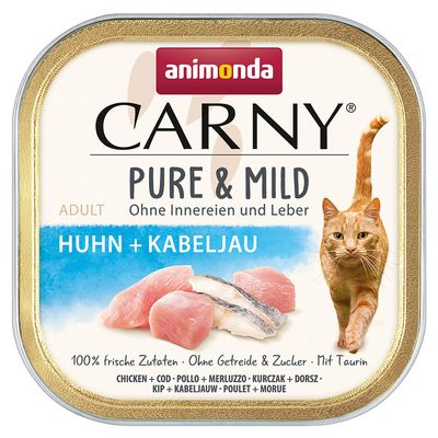 animonda Carny Adult Pure & Mild Saver Pack 64 x 100g Chicken & Catnip