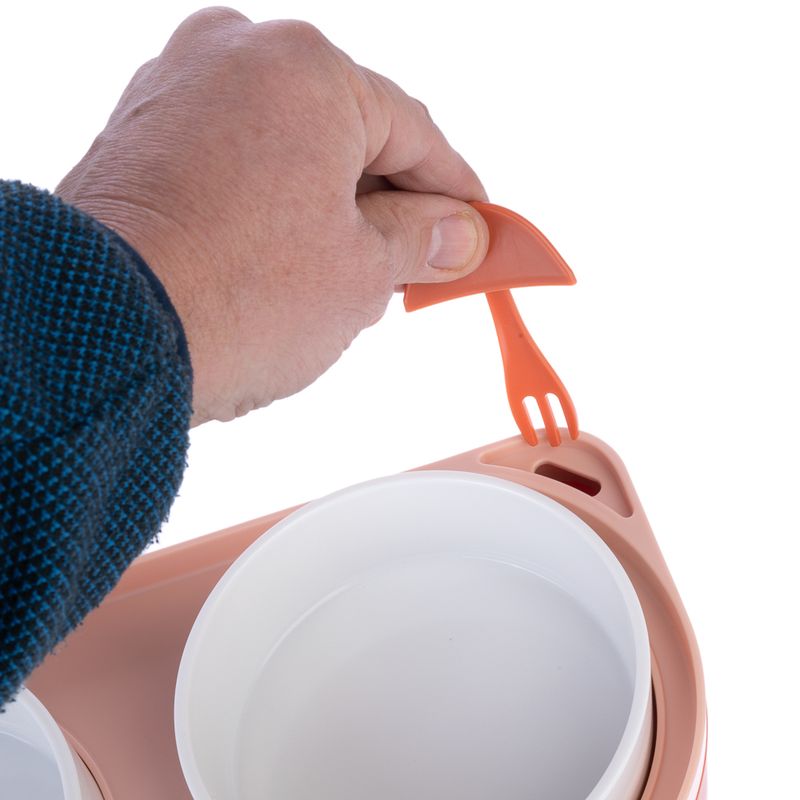 TIAKI Double Bowl with Food Container 2 x 420ml