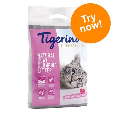 Tigerino Premium Cat Litter Trial Pack Baby Powder Scent (6kg)