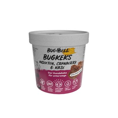 BugBell BugKeks Adult insects, cranberries and cheese 150 g