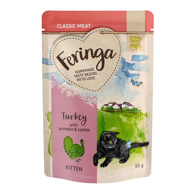 Feringa Classic Meat Menu Kitten Pouches 12 x 85g Mixed Pack 1: 4 Varieties