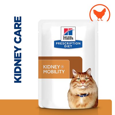 Hill’s Prescription Diet Feline k/d+Mobility Kidney+Joint Care 12 x 85g Pouches