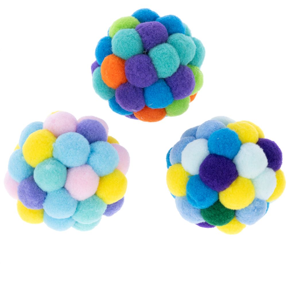 TIAKI Pompom Balls for Cats Set of 3