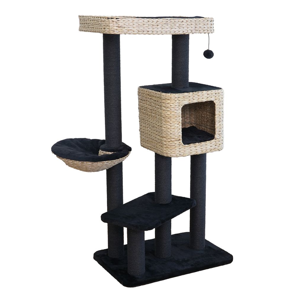 Karlie Water Hyacinth Scratching Post Sombra L black / natural