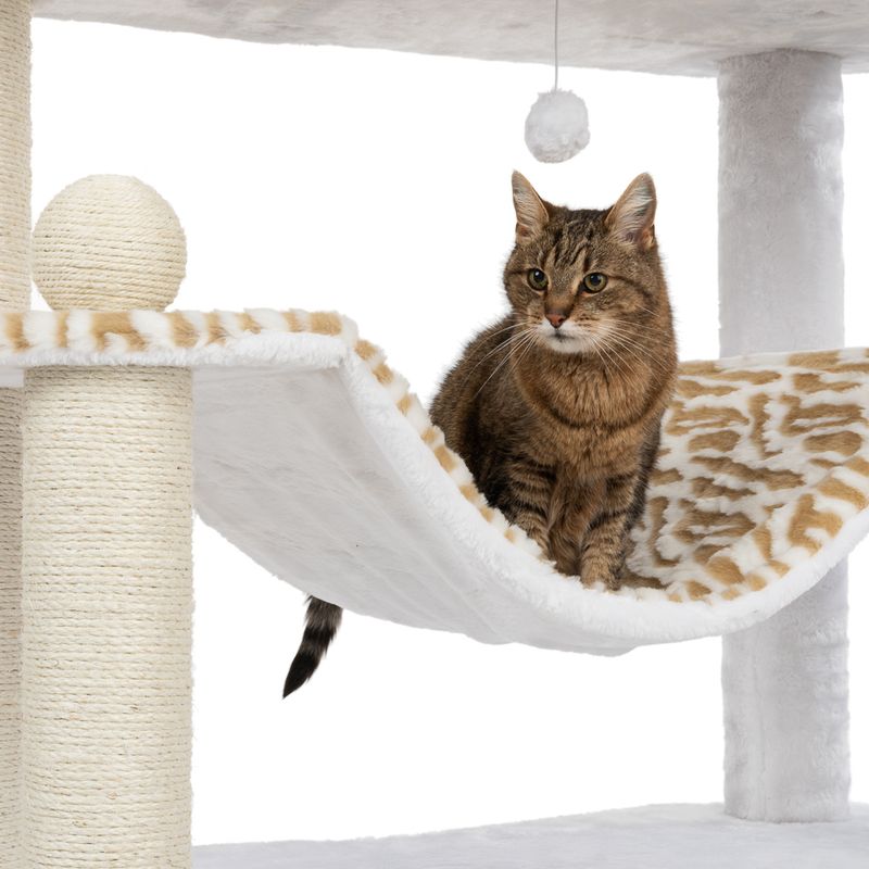 White Tiger XXL Cat Tree White (2 packages)
